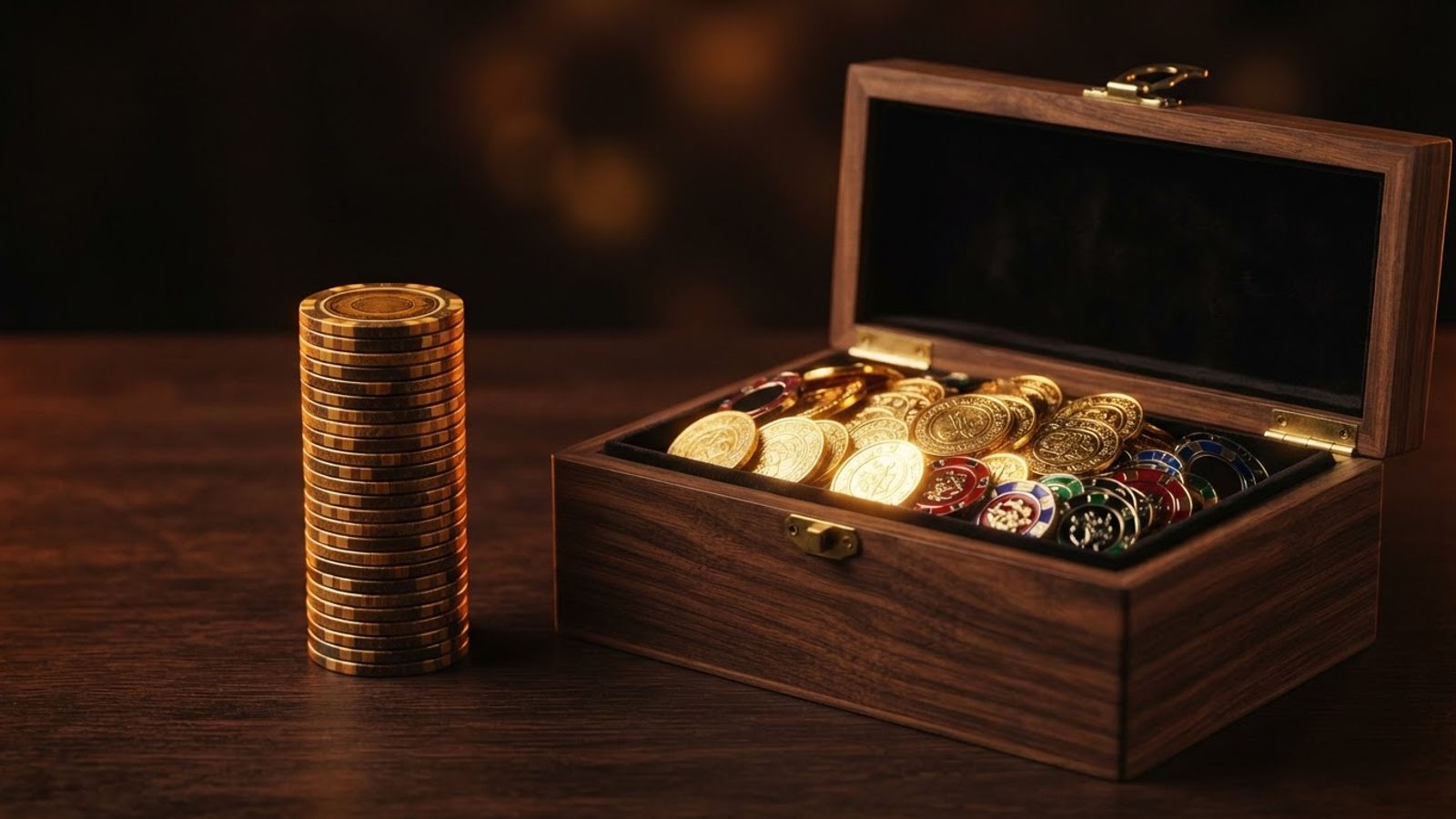 Jetons de casino et coffret du bonus de bienvenue BetZino
